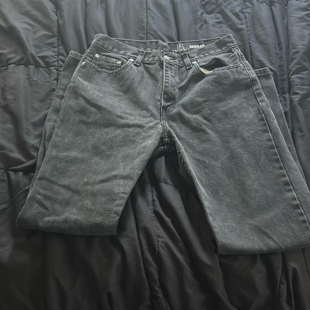 Black Regular George Jeans - 30x32